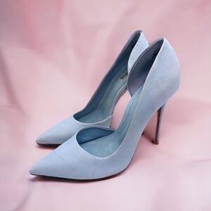 SCHUTZ Rita d”Orsay Blue Blush Brushed Suede Pumps